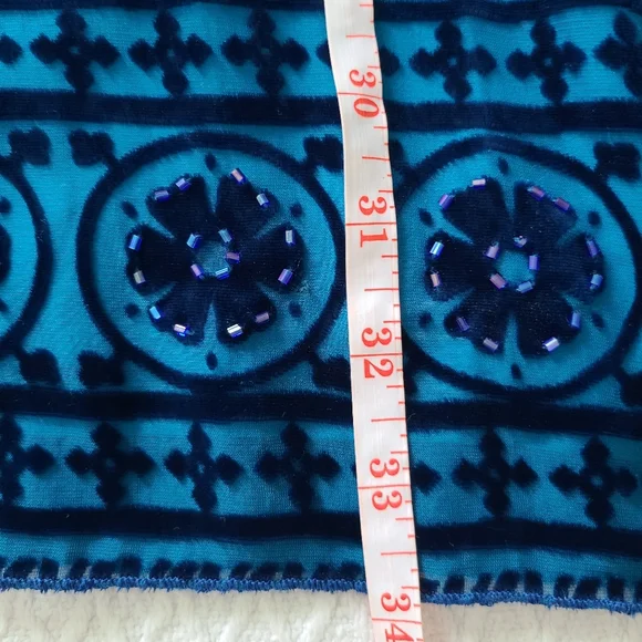 Hale Bob Velvet Print Silk Blend Dress Size X-Small - Picture 6 of 16